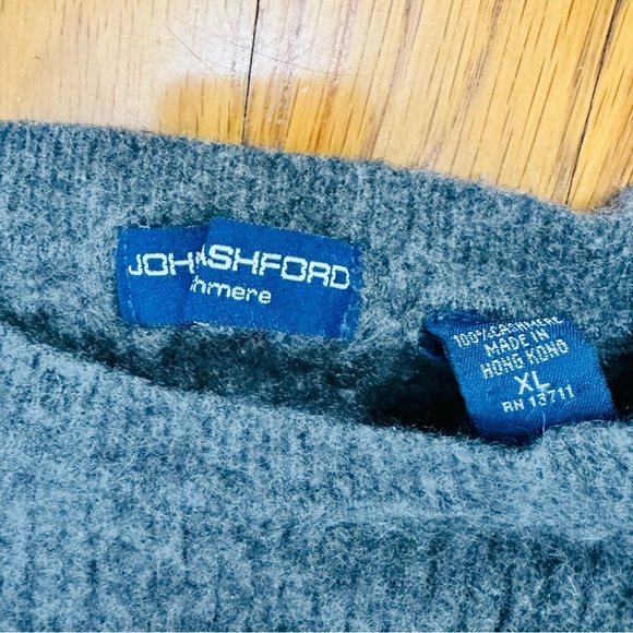 John Ashford Gray Crewneck Sweater Classic Comfort - Picture 5 of 5